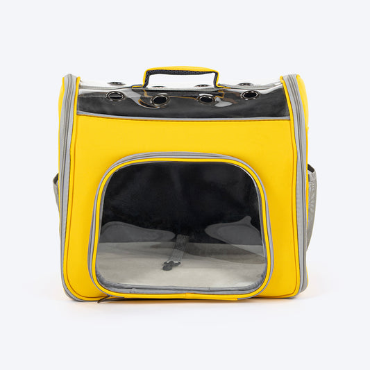HUFT Triptails Bag Carrier For Dog & Cat - Yellow & Grey