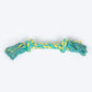 TLC Mighty Tug Rope Toy For Dog - Blue & Yellow - Heads Up For Tails