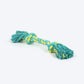 TLC Mighty Tug Rope Toy For Dog - Blue & Yellow - Heads Up For Tails