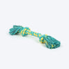 TLC Mighty Tug Rope Toy For Dog - Blue & Yellow - Heads Up For Tails