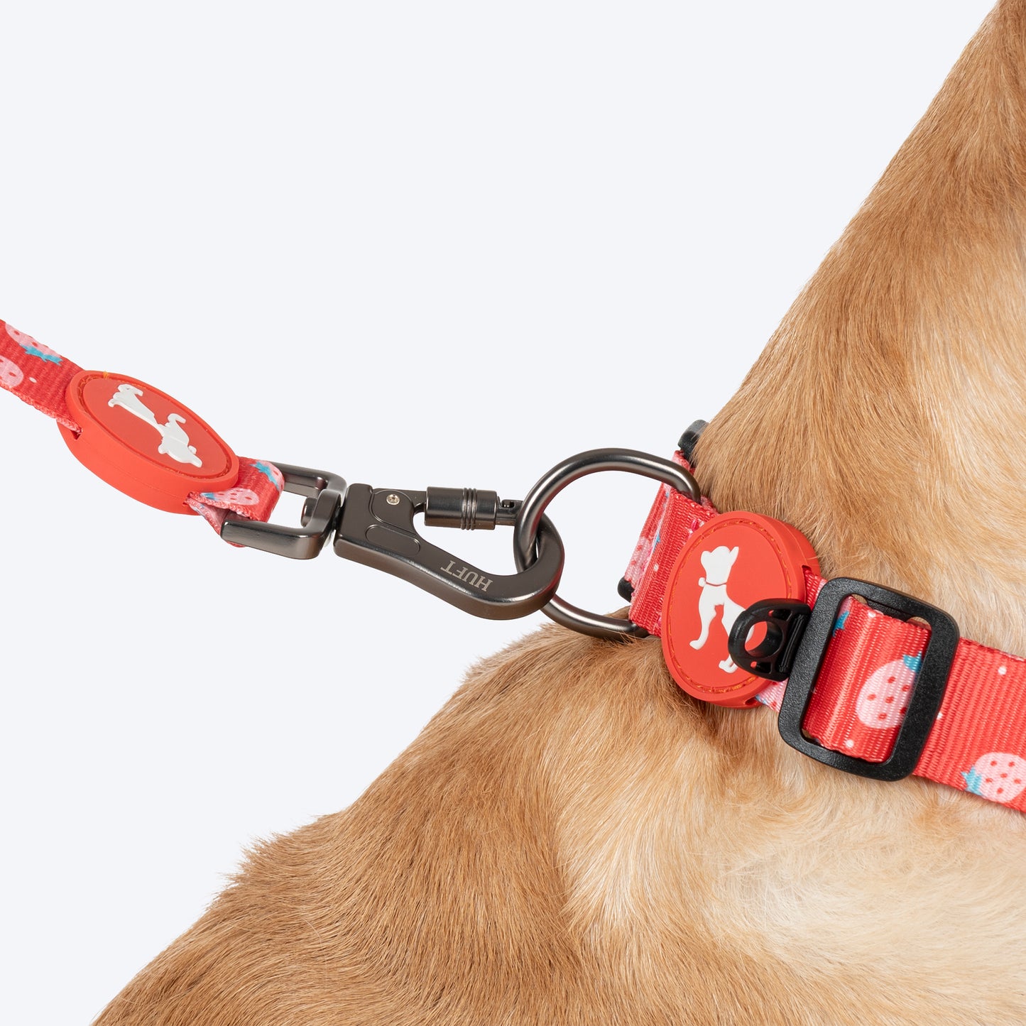 HUFT Berry Bliss Collar For Dog - Red - Heads Up For Tails