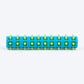 TLC SpikeRoll Chew Toy For Dog - Green & Blue - Heads Up For Tails