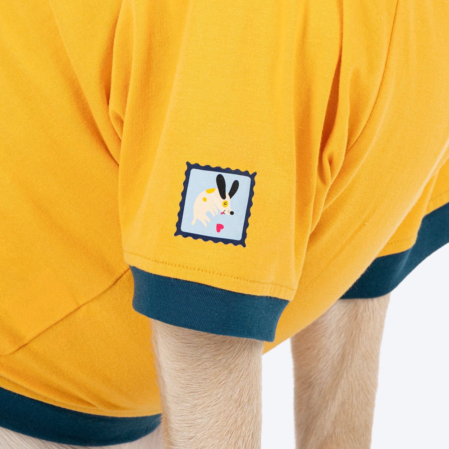 HUFT Drool Is Cool T-Shirt For Dog - Yellow - Heads Up For Tails