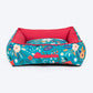 HUFT Blooming Days Personalised Lounger Bed For Dog - Yellow - Heads Up For Tails