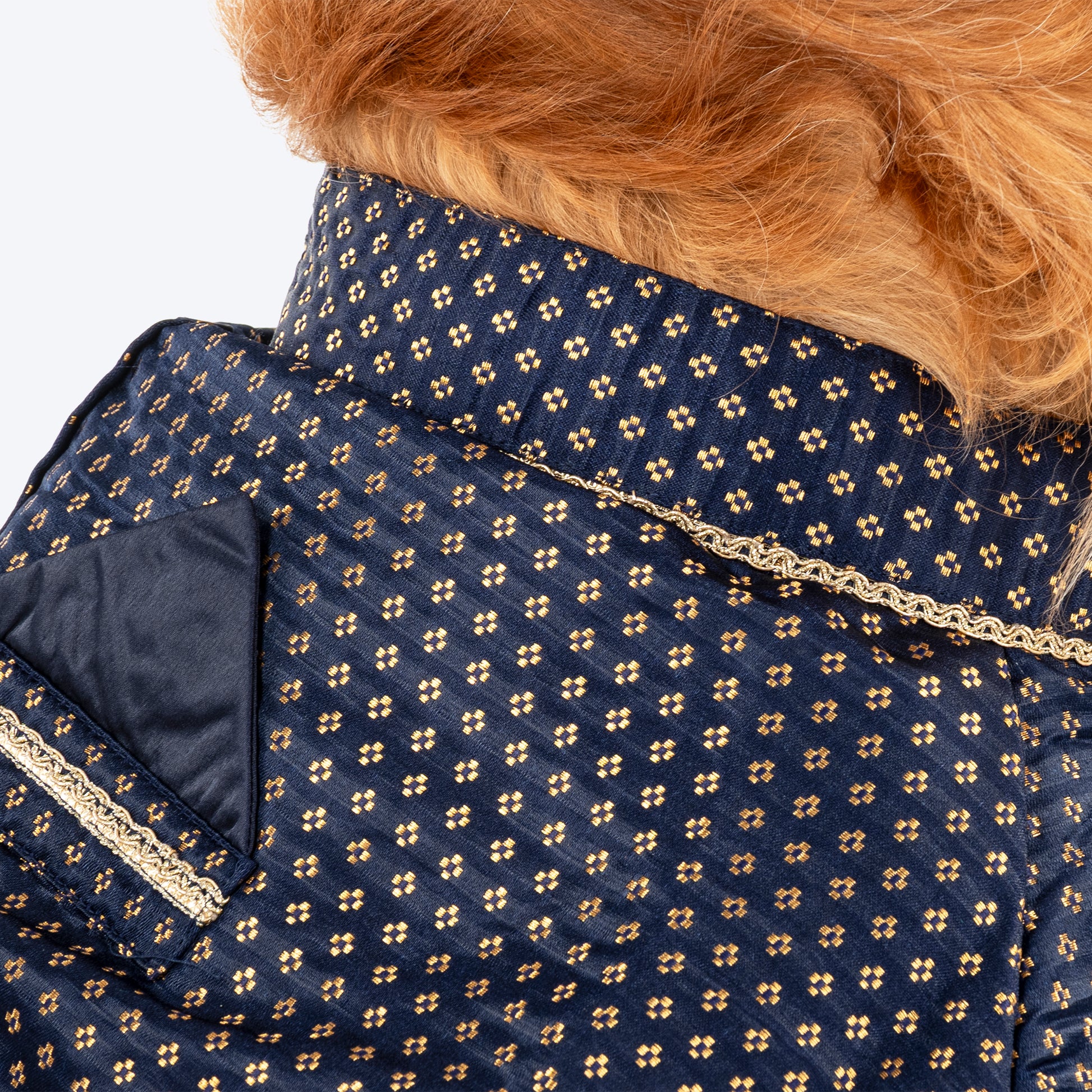 HUFT Shahi Paws Kurta For Dog - Navy Blue - Heads Up For Tails