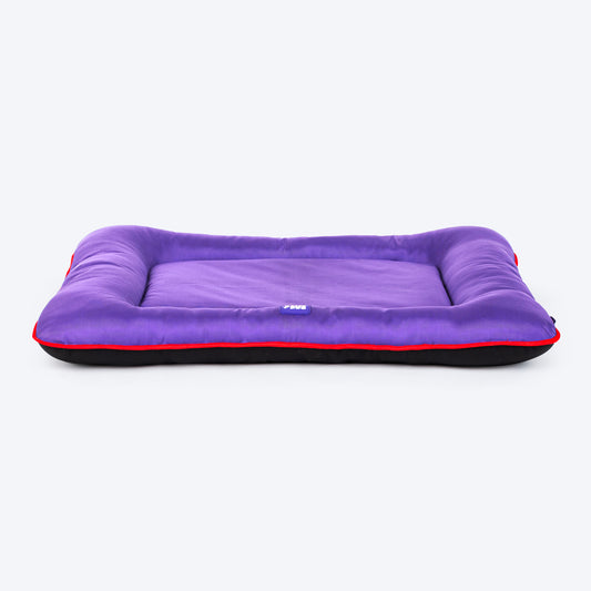 Dash Dog Snug Snoozer Mat For Dogs & Cats- Purple - Heads Up For Tails