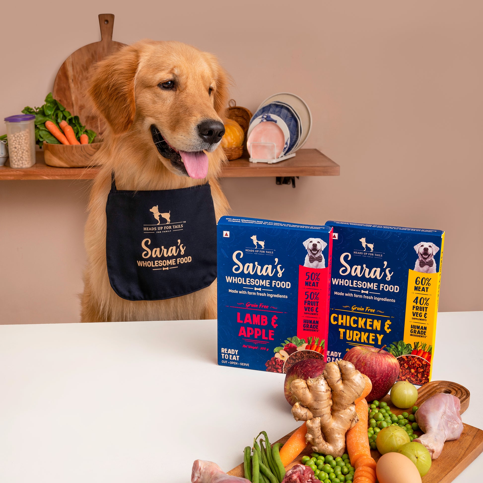 HUFT Sara’s Wholesome Complete Food Combo For Dogs - Heads Up For Tails
