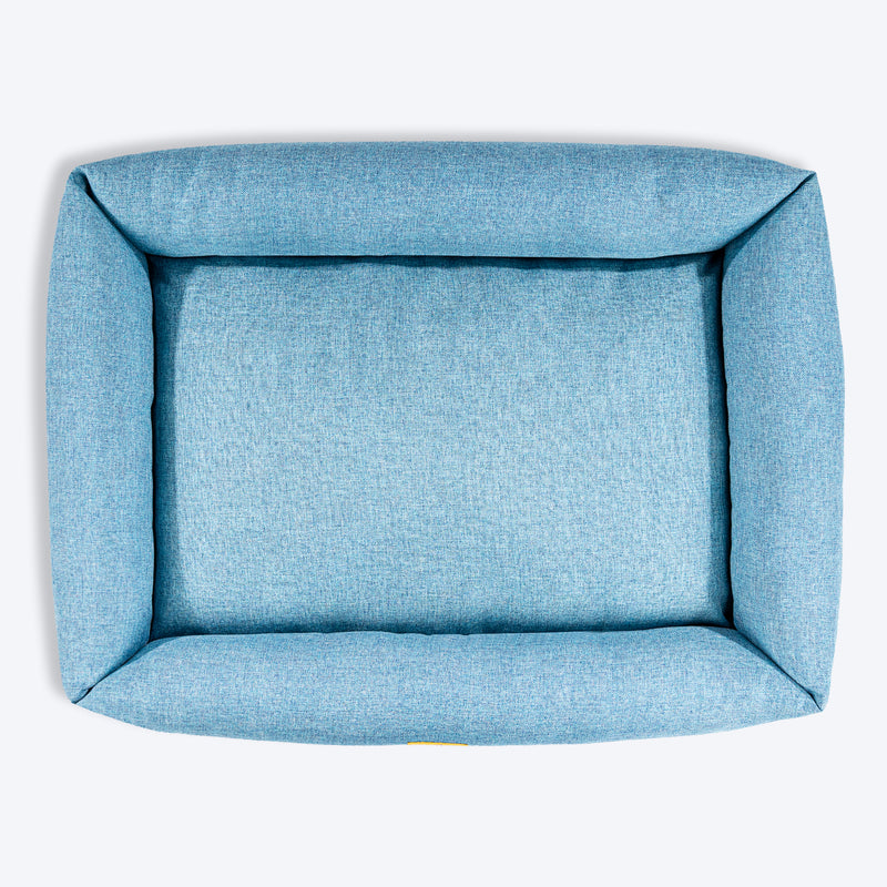TLC Nesting Nook Bed For Dog - Aqua Blue - Heads Up For Tails