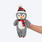 HUFT Frosty Friend Squeaky Plush Toy For Dog - Grey