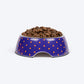 HUFT Polka Sunshine Melamine Bowl For Dog & Cat - Violet - Heads Up For Tails