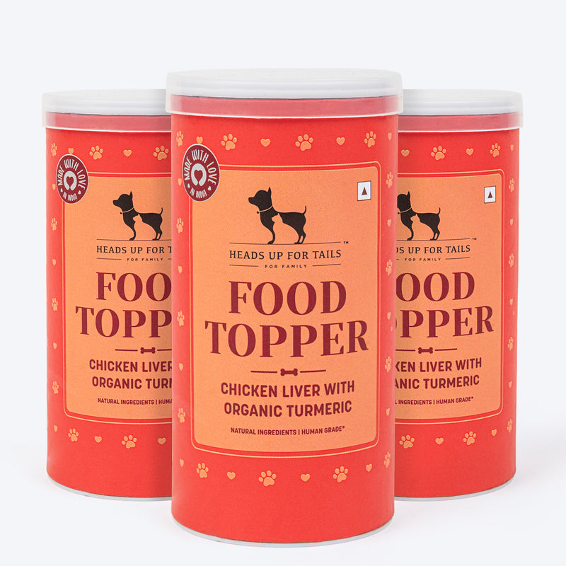 HUFT Food Topper Chicken Liver with Organic Turmeric For Dog - Heads Up For Tails