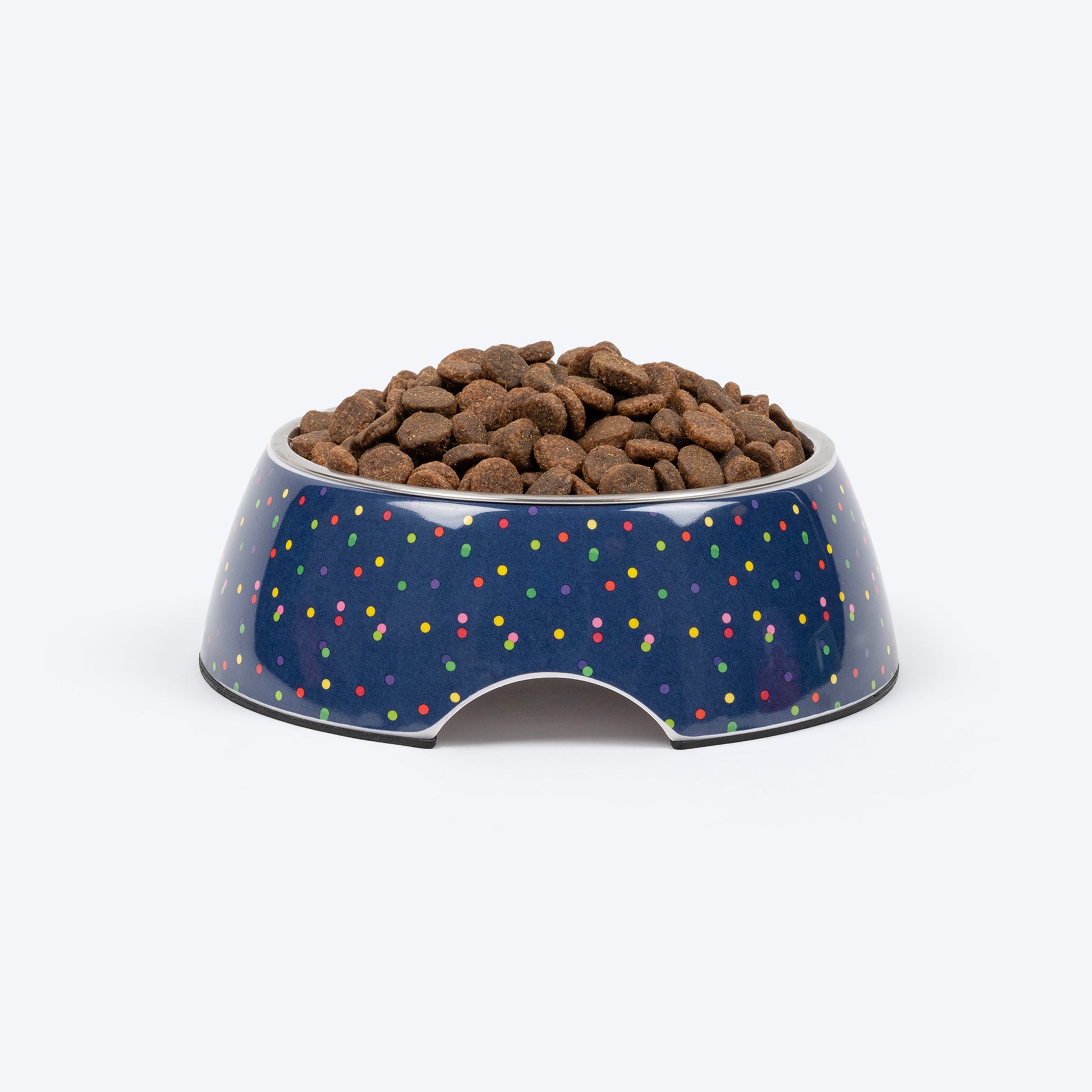 HUFT Ditsy Dots Melamine Bowl For Dog & Cat - Blue - Heads Up For Tails