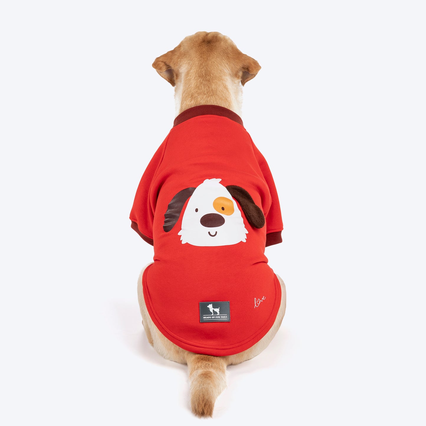 HUFT Woof Squad Sweatshirt For Dog - Red - Heads Up For Tails