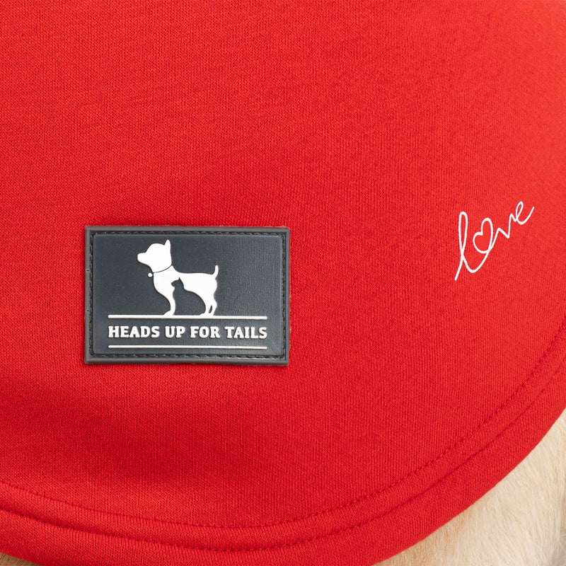 HUFT Woof Squad Sweatshirt For Dog - Red - Heads Up For Tails