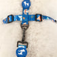 HUFT Twinkle Tails Adjustable Harness For Dog - Blue