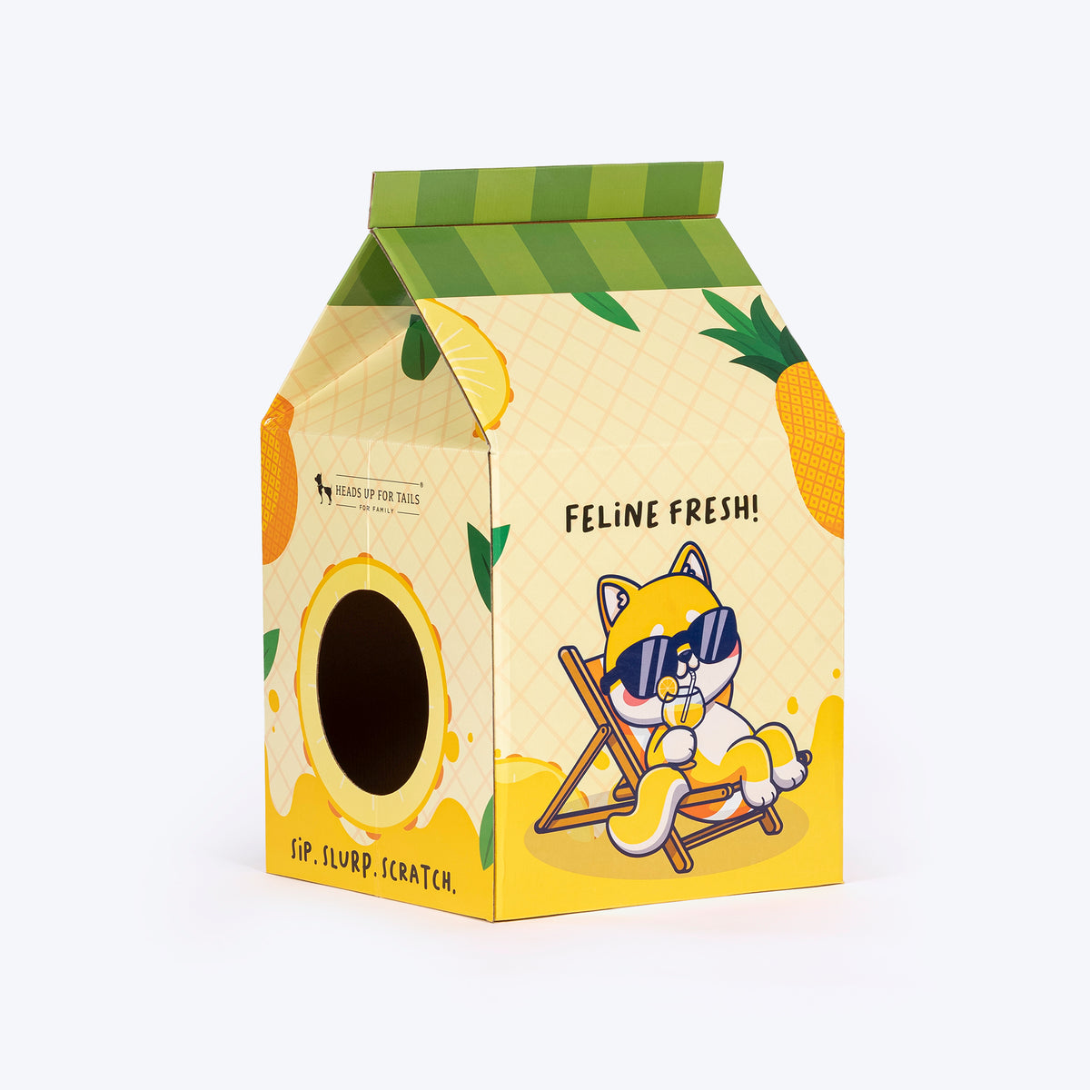 HUFT Kitty Carton Scratcher For Cat – Multicolor