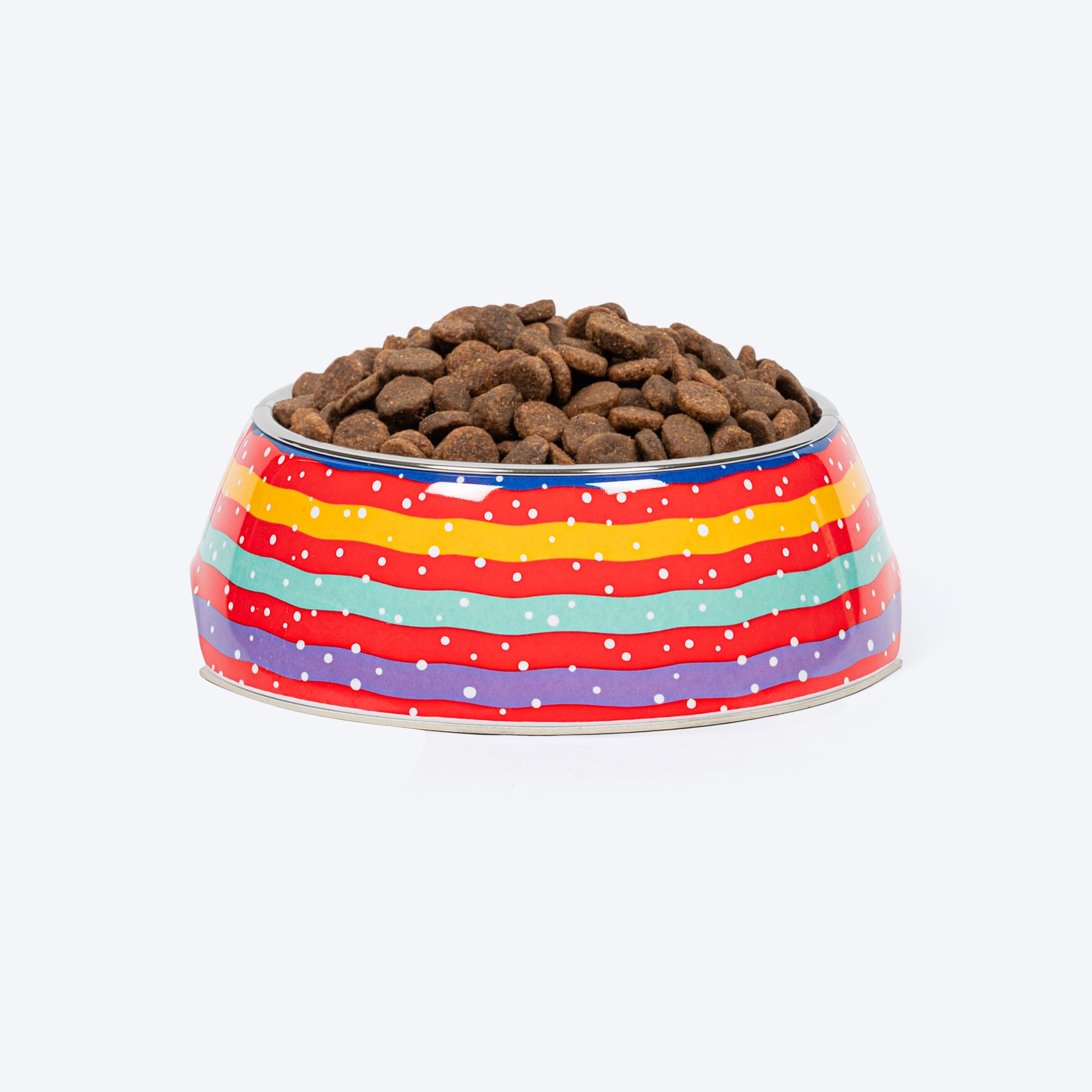 HUFT Colour Fun Printed Melamine Bowl for Dogs - Multicolour - Heads Up For Tails