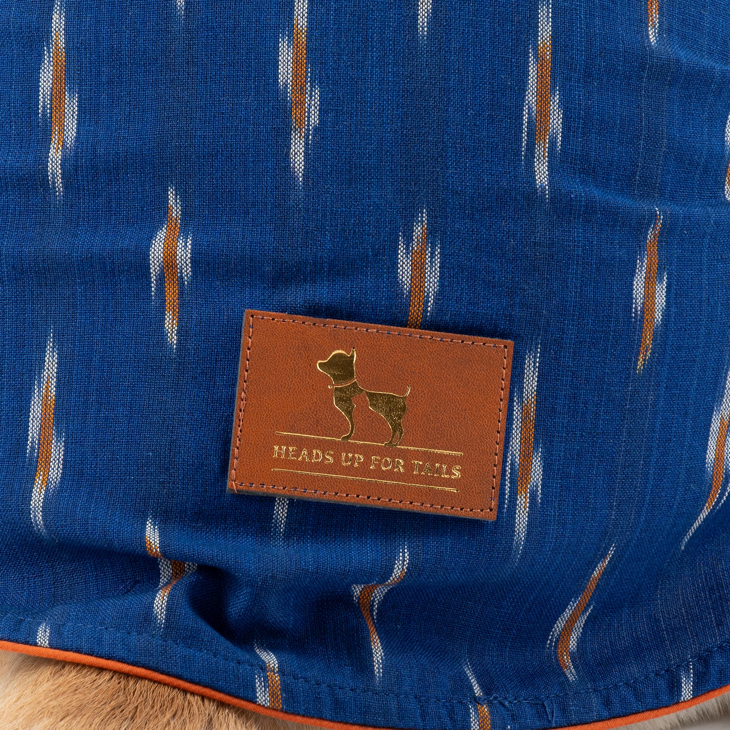 HUFT EthniPaw Ikat Kurta For Dog - Navy Blue