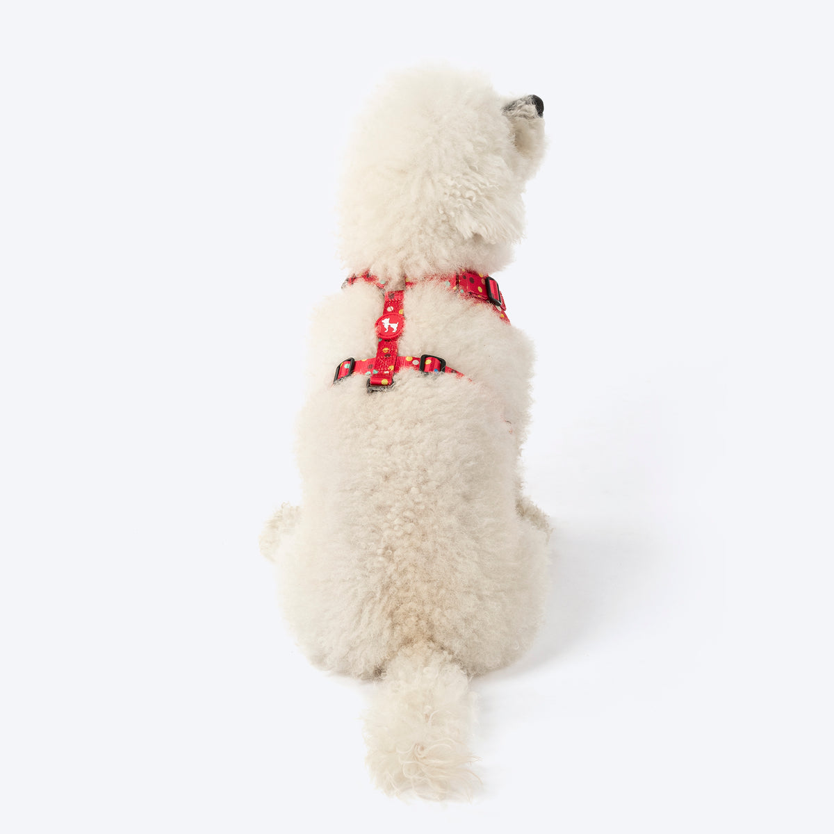 HUFT Polka Play Adjustable Harness For Dog - Red - Heads Up For Tails
