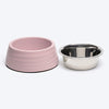 HUFT Breezy Basics Wave Embossed Melamine Bowl For Dog - Peach - Heads Up For Tails