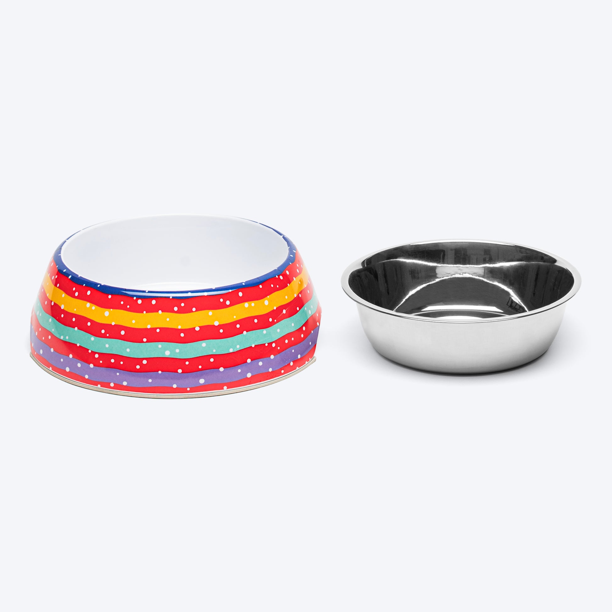 HUFT Colour Fun Printed Melamine Bowl for Dogs - Multicolour - Heads Up For Tails
