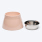 HUFT Elevated Bowl For Dogs & Cats - Peach - Heads Up For Tails