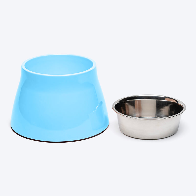 HUFT Elevated Bowl For Dog - Light Blue - M