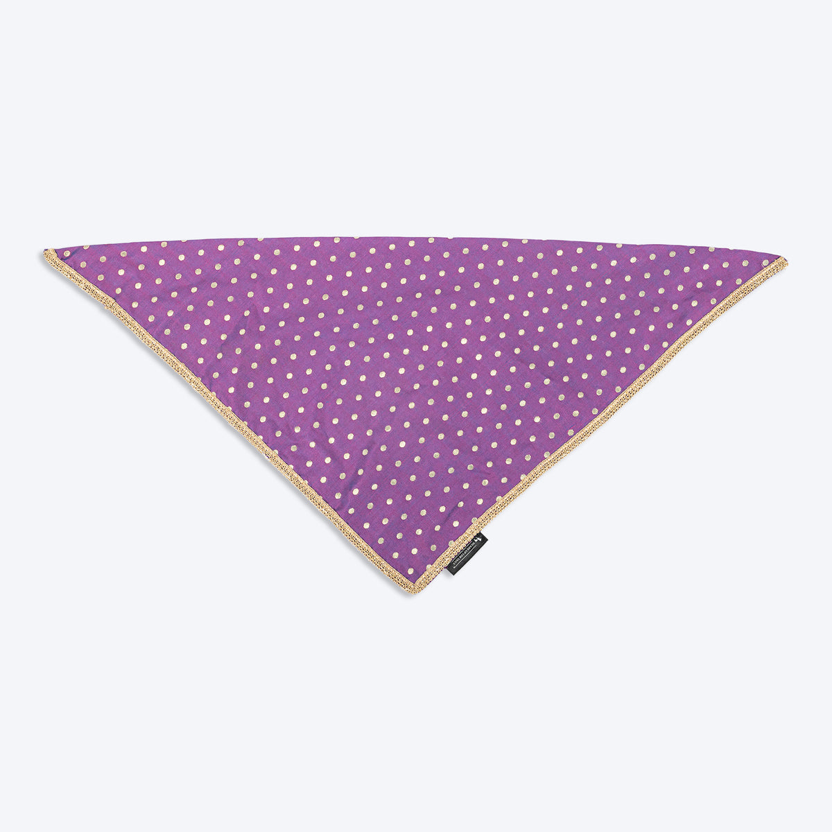 HUFT Desi Glam Knot Bandana For Dog - Purple - Heads Up For Tails