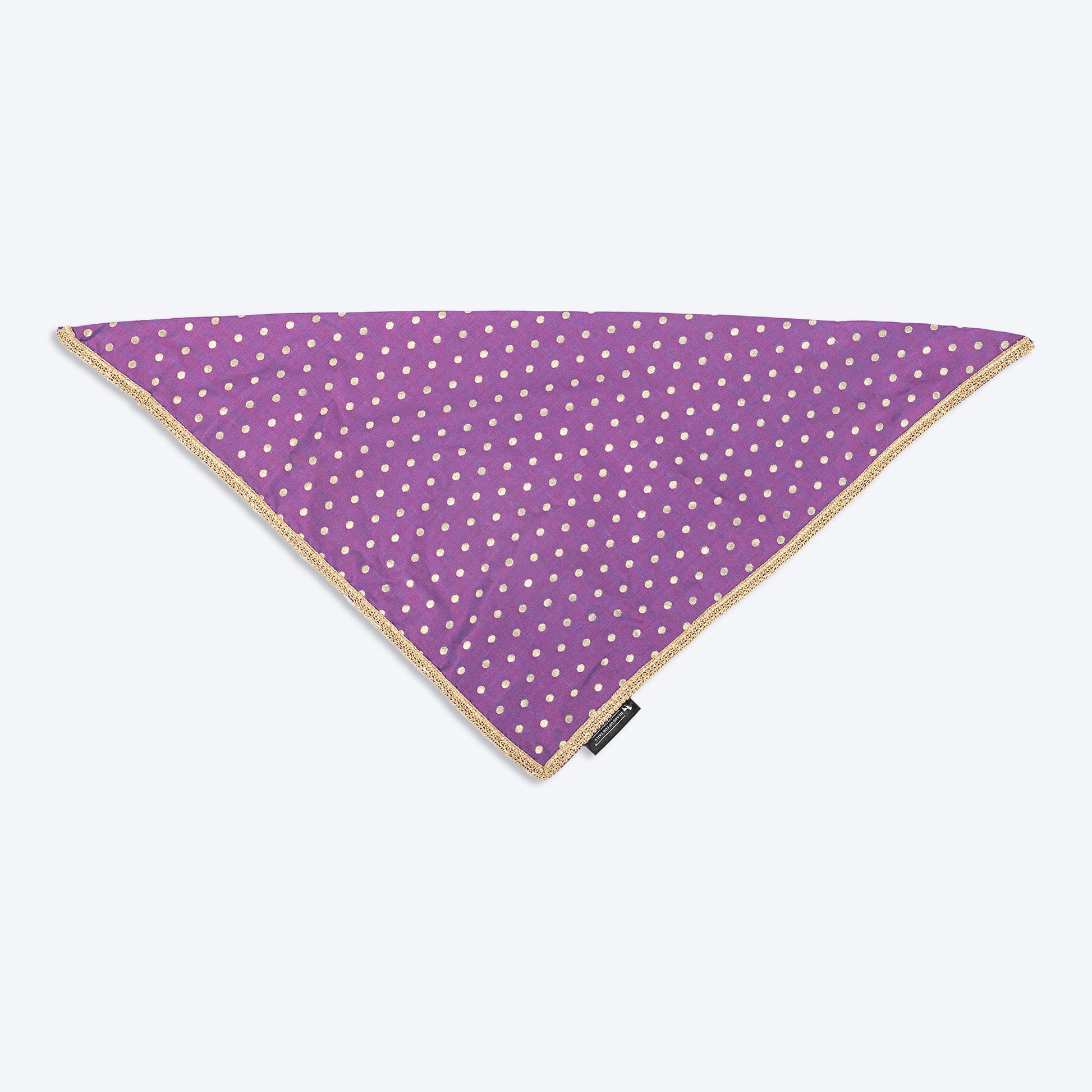 HUFT Desi Glam Knot Bandana For Dog - Purple - Heads Up For Tails
