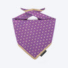 HUFT Desi Glam Knot Bandana For Dog - Purple - Heads Up For Tails