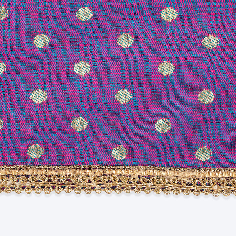 HUFT Desi Glam Knot Bandana For Dog - Purple - Heads Up For Tails