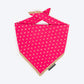 HUFT Desi Glam Knot Bandana For Dog - Pink - Heads Up For Tails