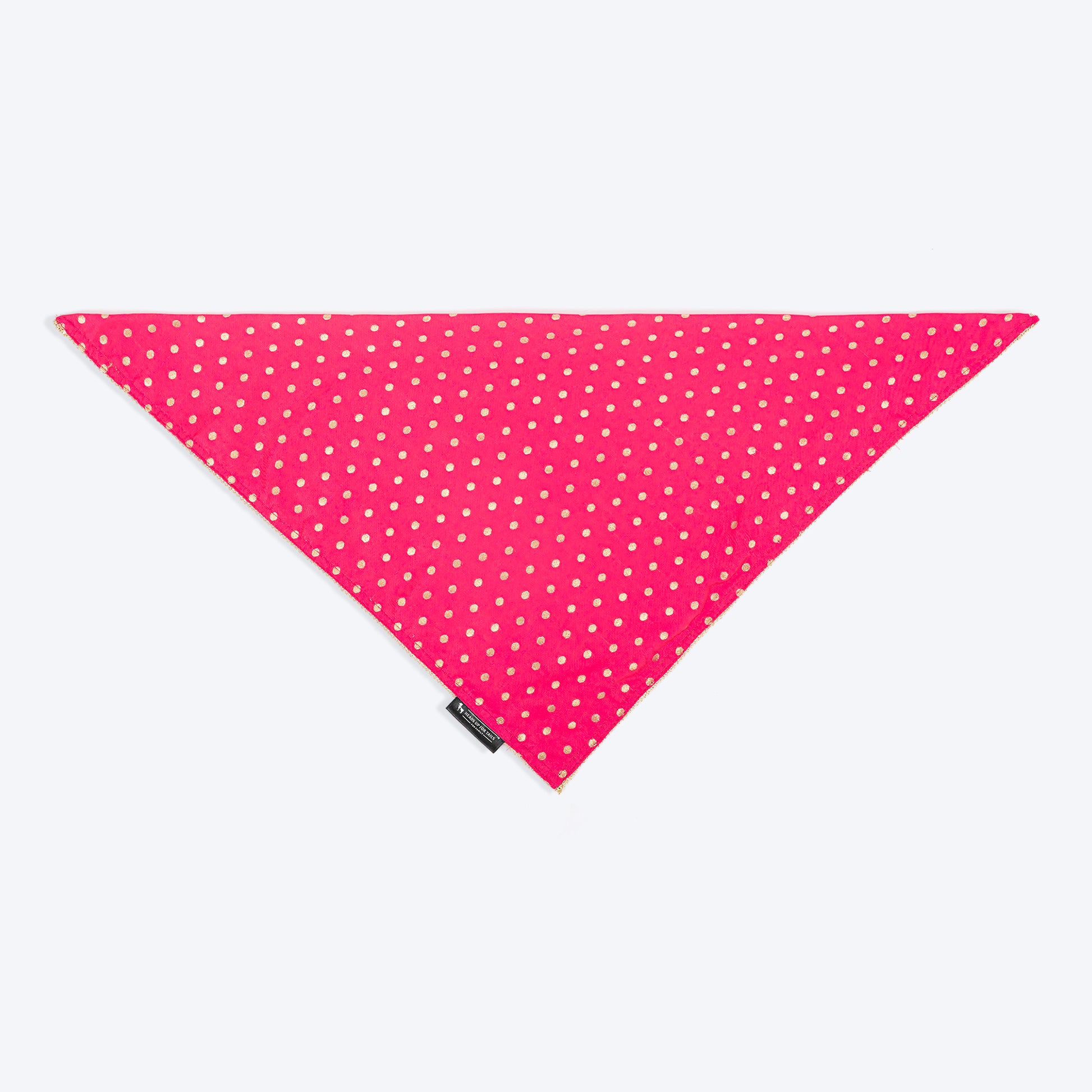 HUFT Desi Glam Knot Bandana For Dog - Pink - Heads Up For Tails
