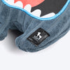 HUFT Chompzilla Squeaky Plush Toy For Dog - Dark Grey - Heads Up For Tails