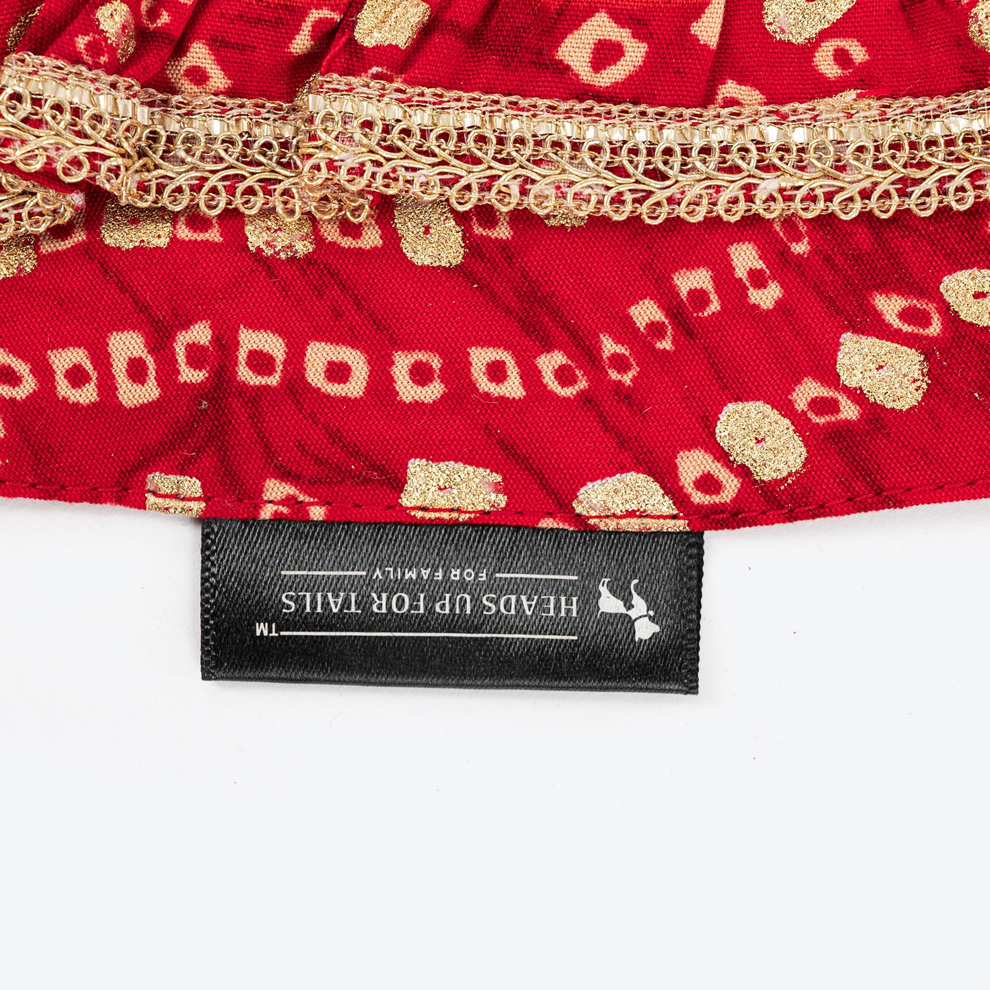 HUFT Super Sitara Scarf For Cat & Puppy - Red - Heads Up For Tails
