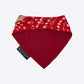 HUFT Super Sitara Scarf For Cat & Puppy - Red - Heads Up For Tails