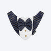 HUFT Shahi Paws Tuxedo Bandana For Dog - Blue - Heads Up For Tails