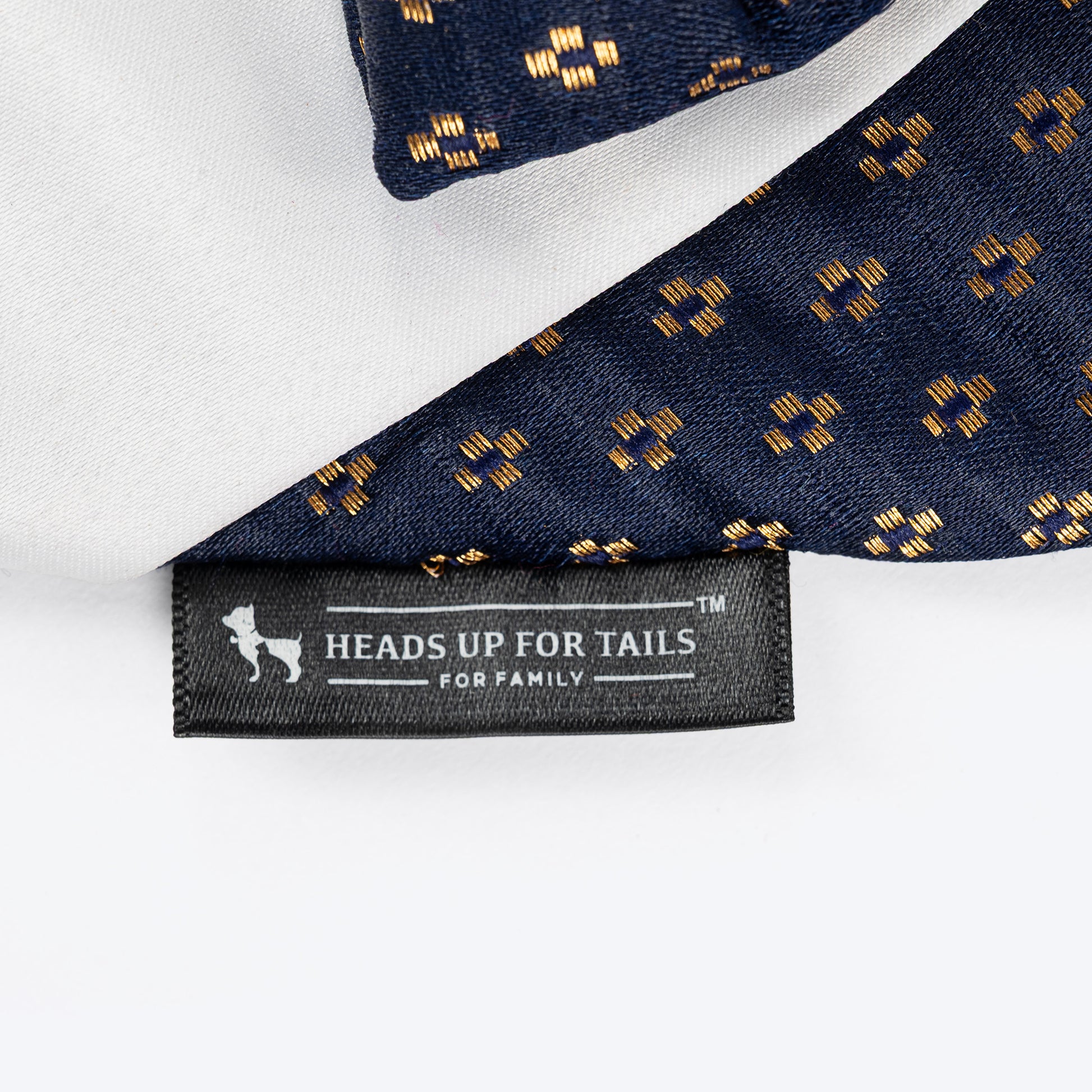 HUFT Shahi Paws Tuxedo Bandana For Dog - Blue - Heads Up For Tails