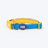 Dash Dog Padded Collar For Dog - Royal Blue & Yellow