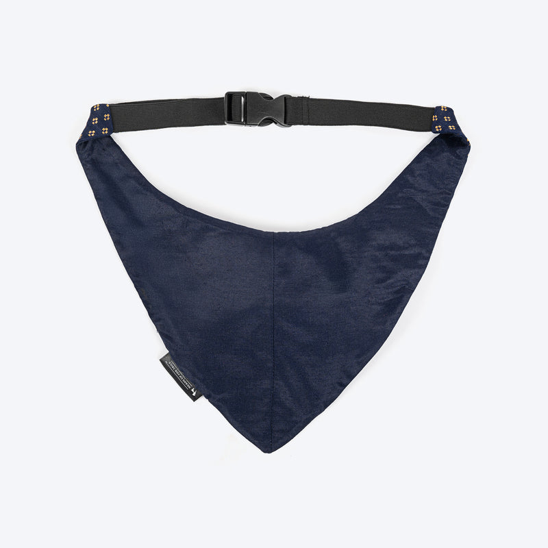 HUFT Shahi Paws Tuxedo Bandana For Dog - Blue - Heads Up For Tails