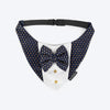 HUFT Shahi Paws Tuxedo Bandana For Dog - Blue - Heads Up For Tails