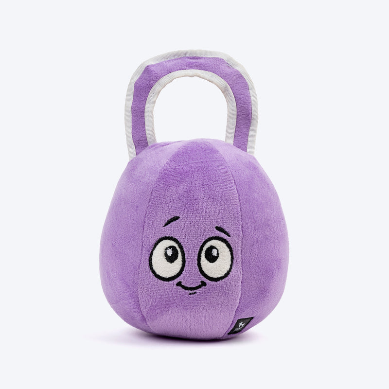 HUFT Pumped Puppers Squeaky Plush Toy For Dog - Purple - Heads Up For Tails