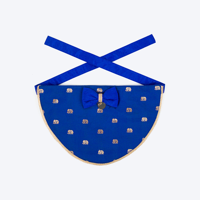 HUFT Royal Elephant Bandana For Dog - Royal Blue - Heads Up For Tails
