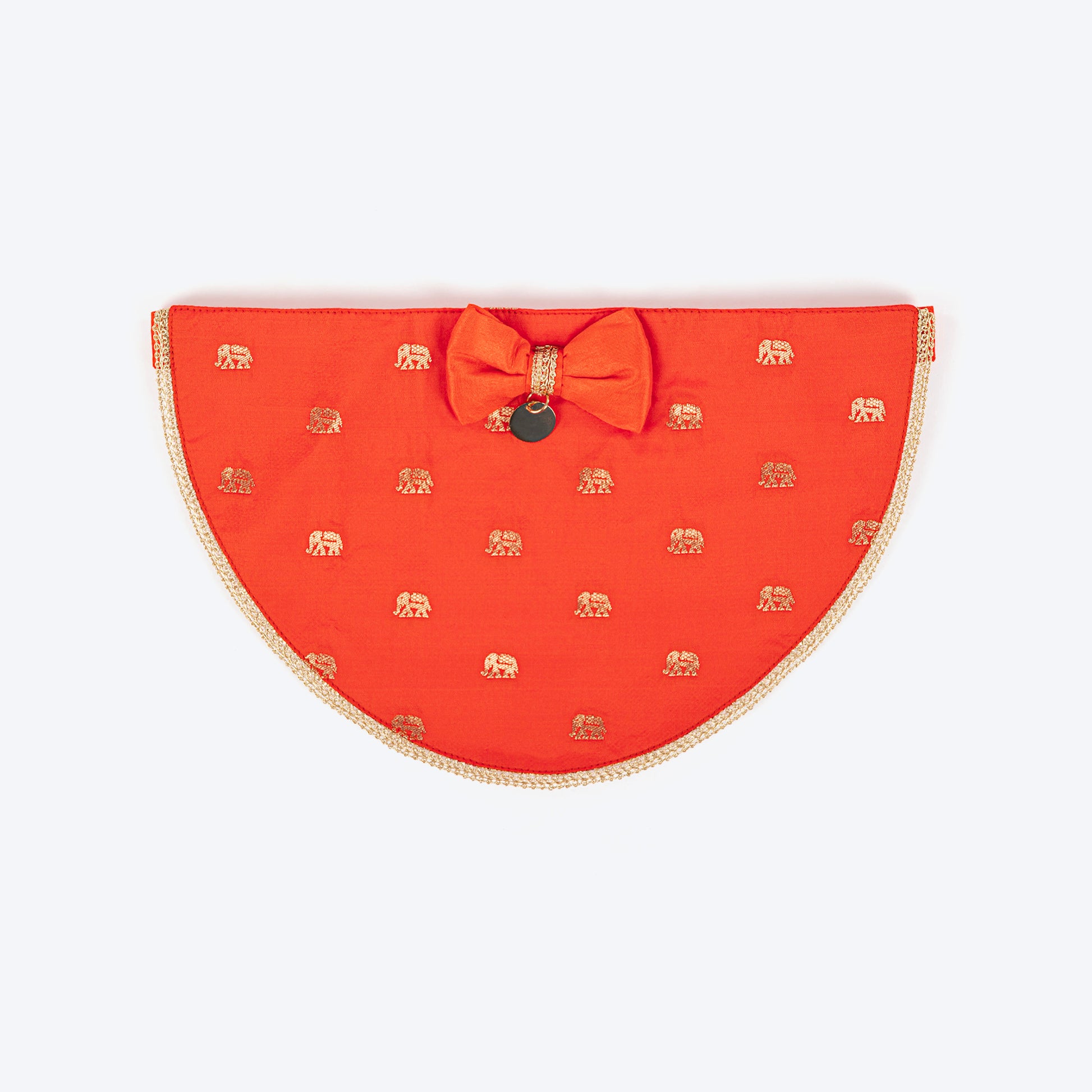 HUFT Royal Elephant Bandana For Dog - Orange - Heads Up For Tails