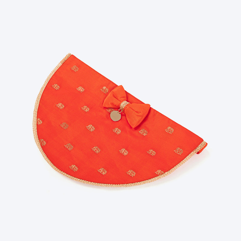 HUFT Royal Elephant Bandana For Dog - Orange - Heads Up For Tails