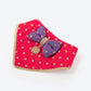 HUFT Desi Glam Bow Scarf For Cat & Puppy - Pink & Purple