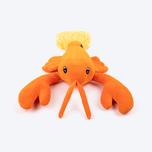 HUFT Scorpie Snugglebug Squeaky Plush Toy For Dog - Orange