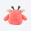 HUFT Pinka-Boo Squeaky Cuddle Plush Toy For Dog - Pink - Heads Up For Tails