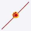 HUFT Furever Bandhan Crochet Rakhi For Cat & Dog - Red & Yellow - Heads Up For Tails