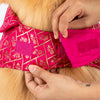 HUFT Petals & Pyaar Brocade Sherwani For Dog - Rani Pink - Heads Up For Tails